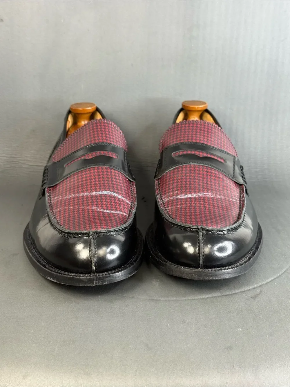 Paul Fredrick Vero Cuoio made in Italy slip on leather loafers shoes men's 13